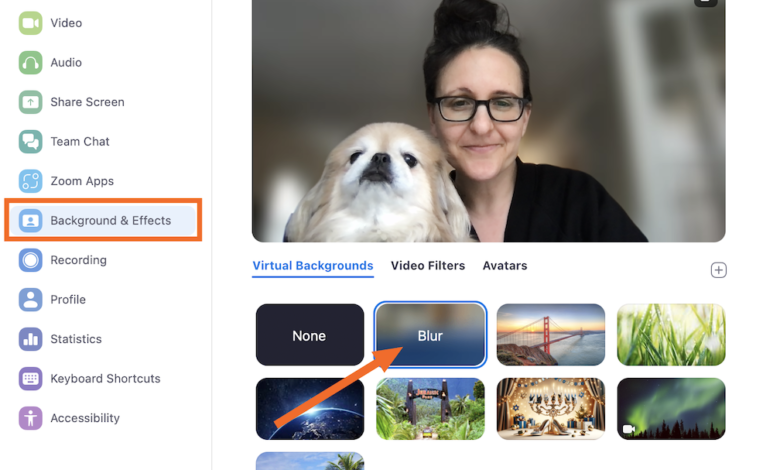 How to Blur Background on Zoom