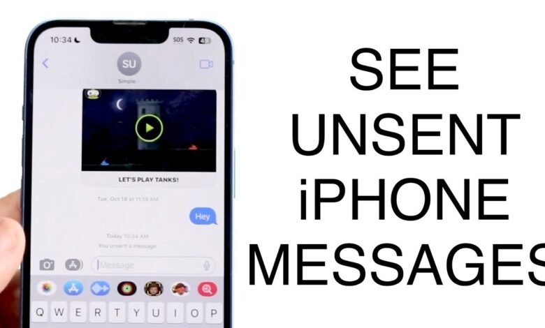 How to See Unsent Messages on Iphone